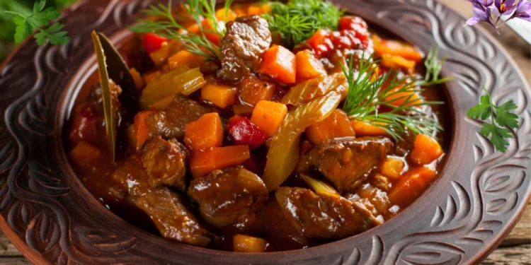 طريقة عمل ورقة اللحمة بالخضار