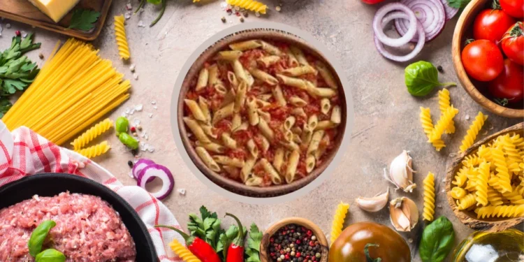 طريقة عمل طاجن المكرونة باللحمة المفرومة