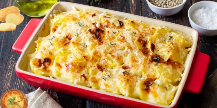 طريقة عمل فطيرة البطاطس بالجبنة