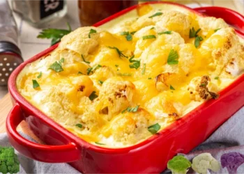 طريقة عمل صينية قرنبيط باللحمة المفرومة