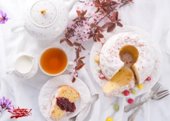 طريقة عمل كيكة زعفران